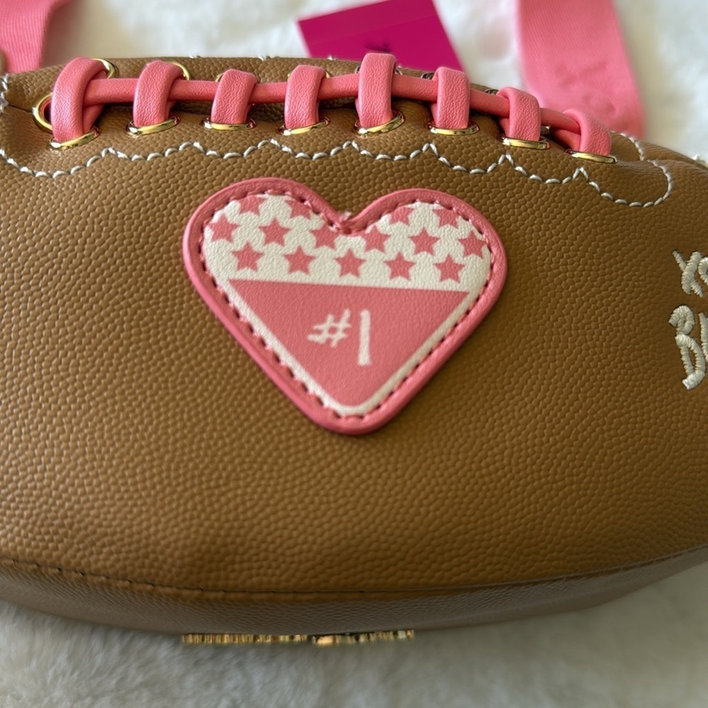 🎀🏈Betsey Johnson Kitsch Crossbody Football XOTOSS NWT 🏈🎀 - Picture 6 of 15